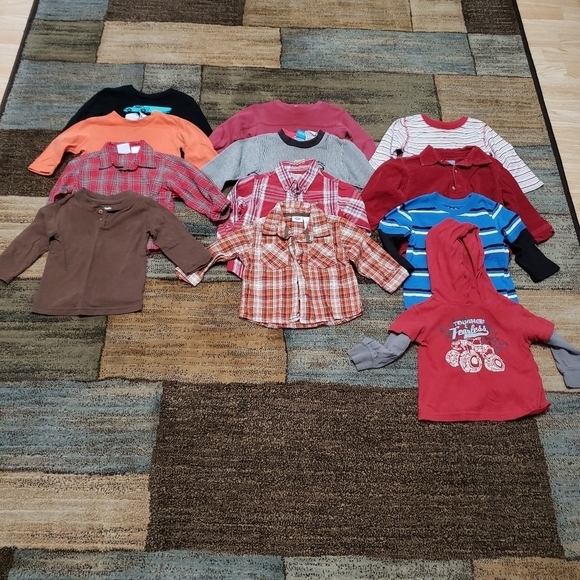 Baby boys size 18M long sleeve shirt bundle of 12 - Picture 7 of 7